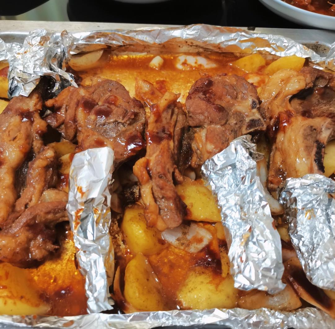 超好吃的烤羊排烤箱版