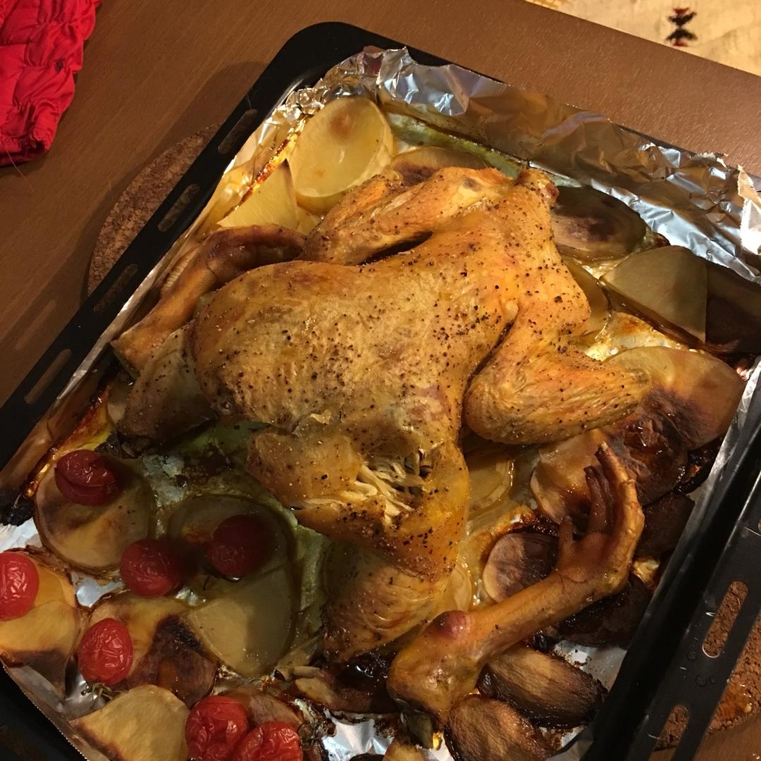 田螺姑娘超级简单不用腌制脆皮烤鸡