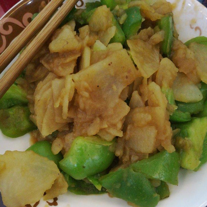 青椒土豆，素菜也可以香香的