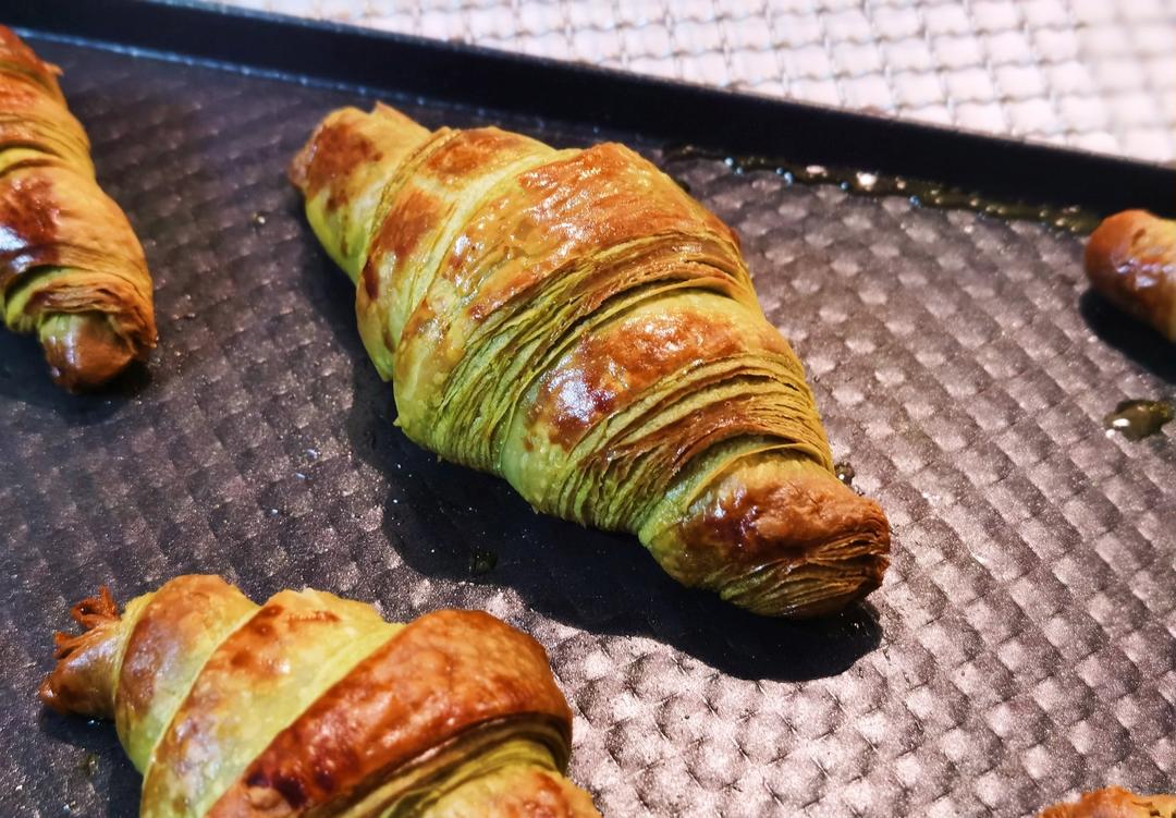 天然酵种抹茶可颂