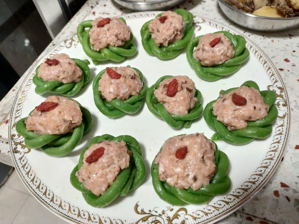 蒸出来的豆角酿肉