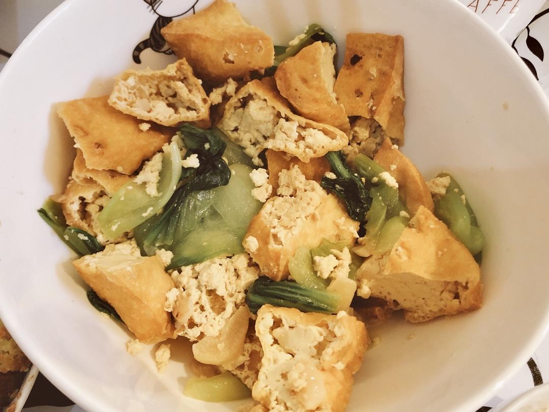素菜--小油菜清炒豆腐干