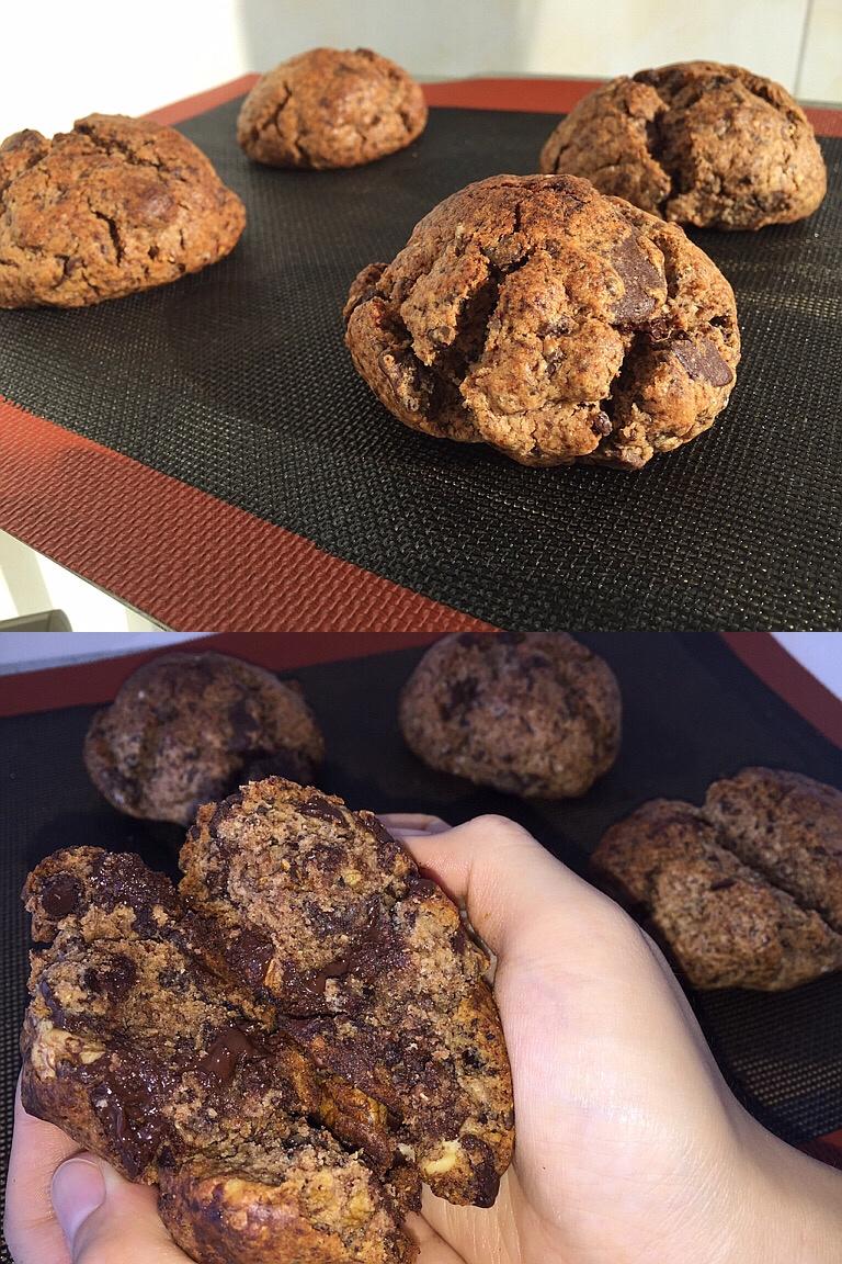 美式坚果巧克力大曲奇🍪的做法