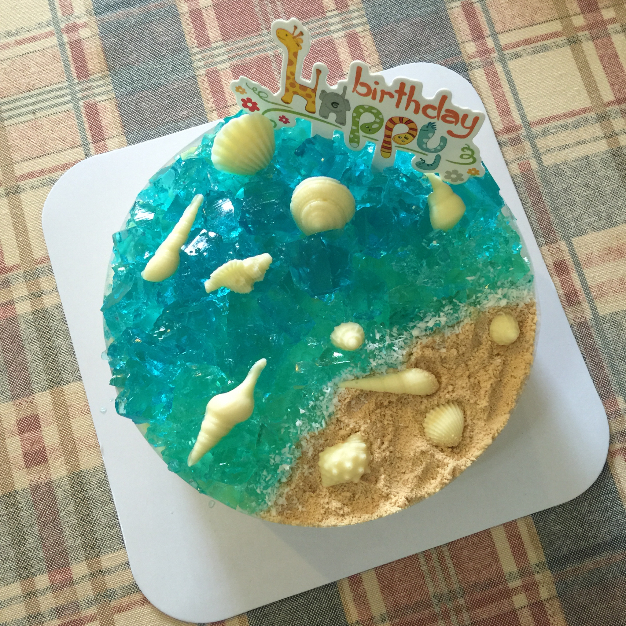 蓝色の海洋酸奶慕斯蛋糕