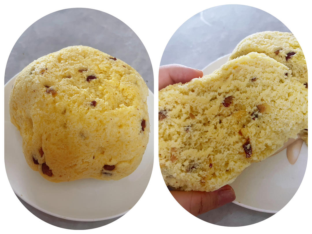 无比暄软的玉米面红枣发糕，香甜松软比面包还香！自用配方屡试不爽！