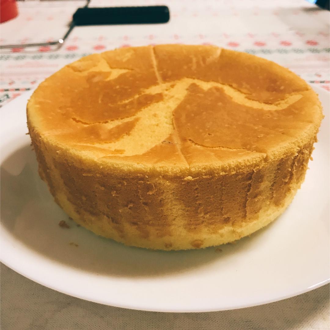 6寸原味戚风蛋糕