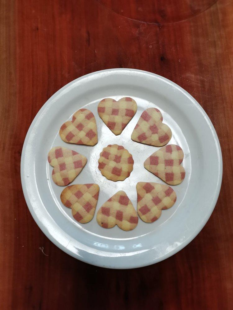 ins风格子心形饼干