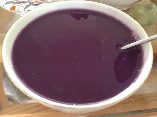 紫薯米糊的做法