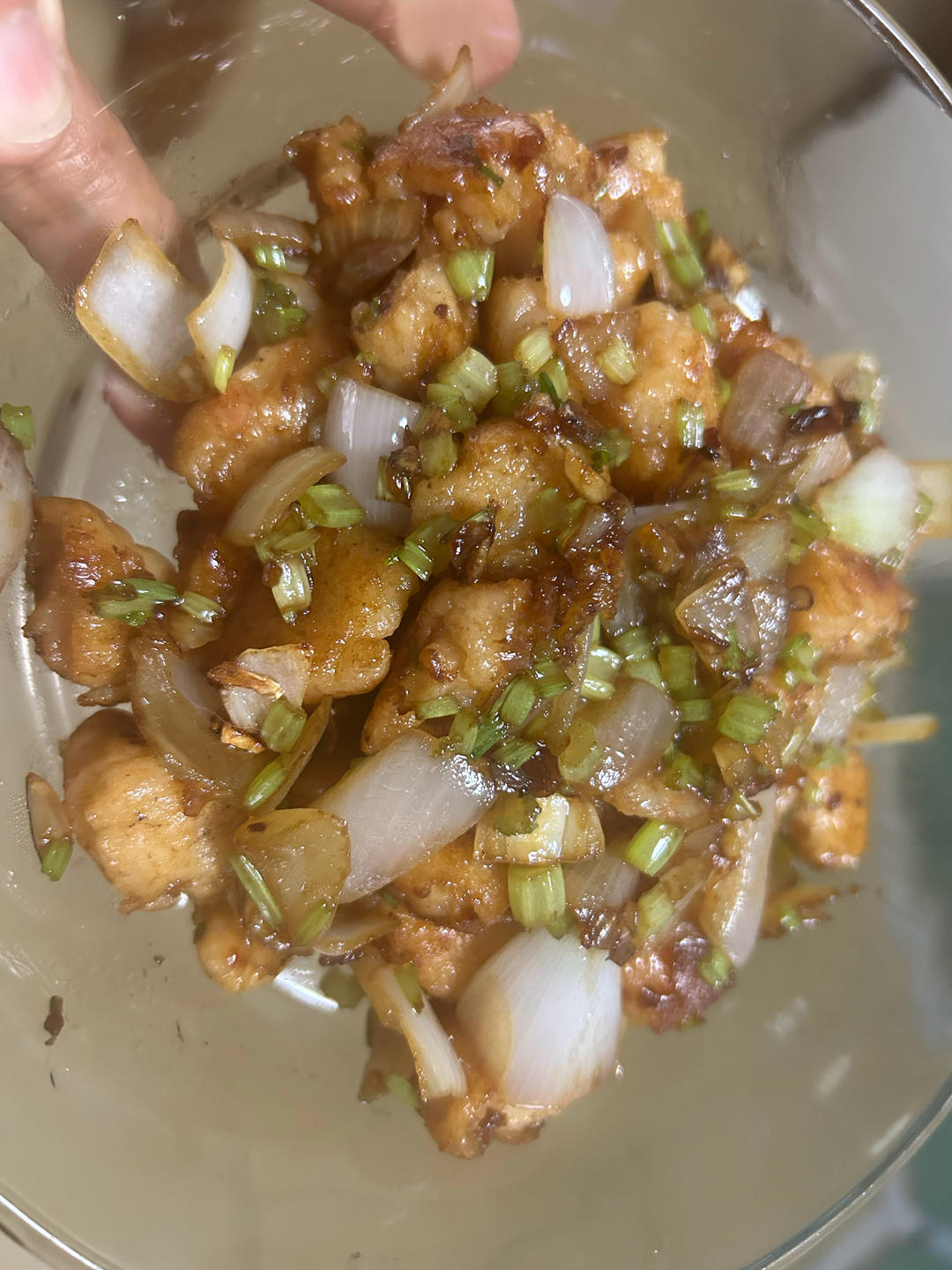 鲜蔬炒虾滑