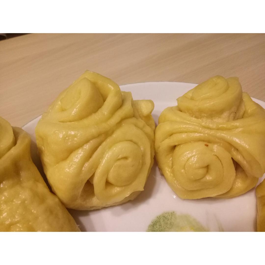 南瓜花卷馒头