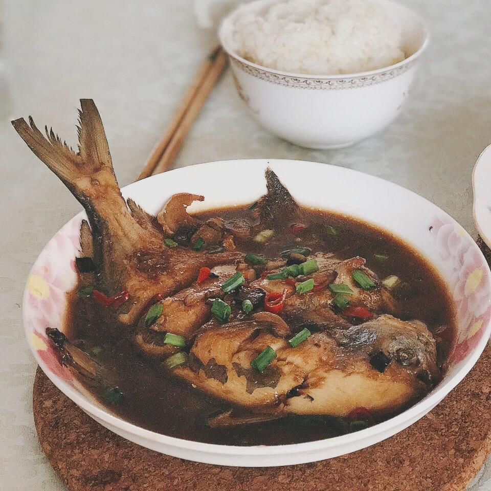 家常红烧鲳鱼