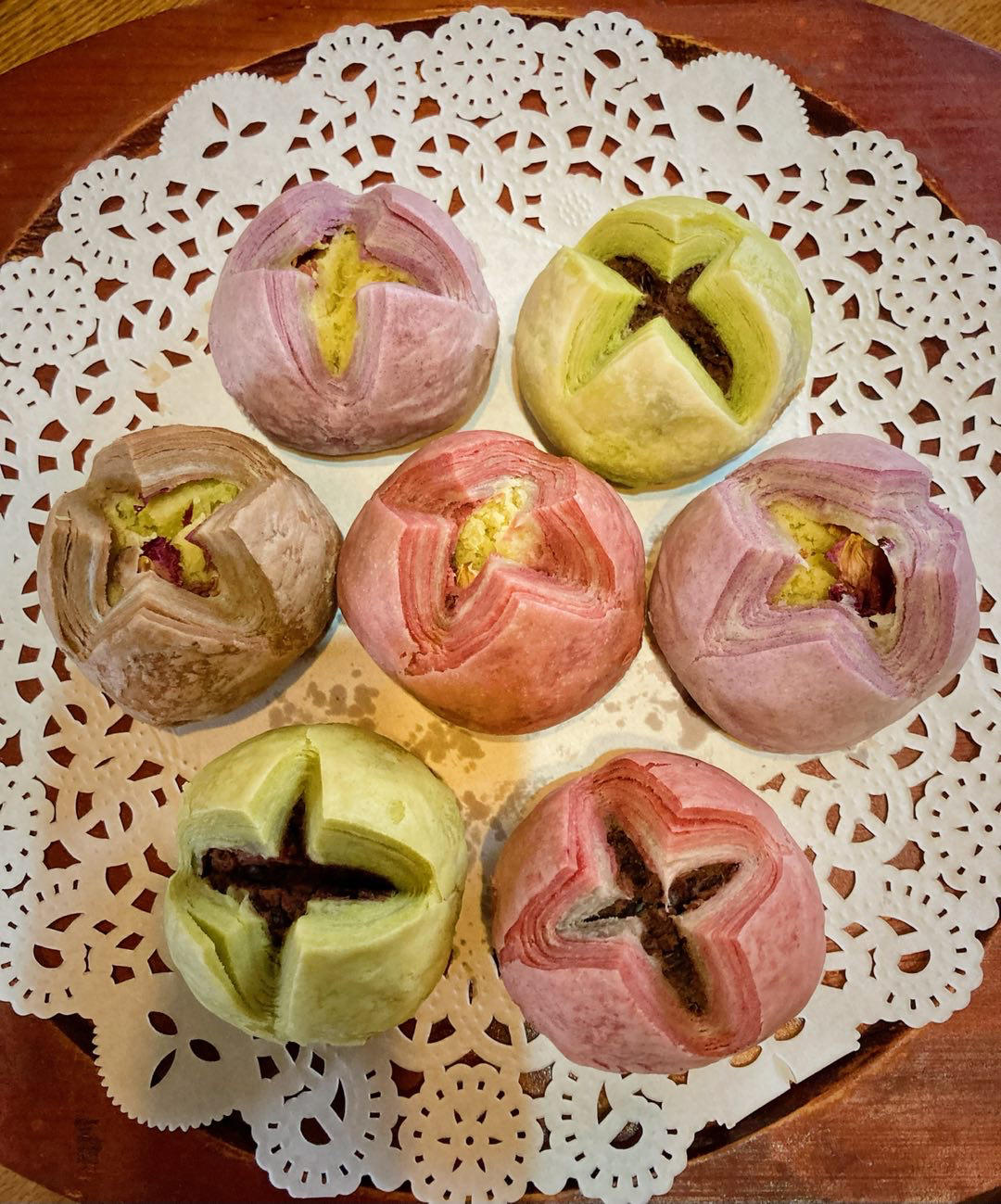 花开富贵之四种口味的椰蓉开口酥