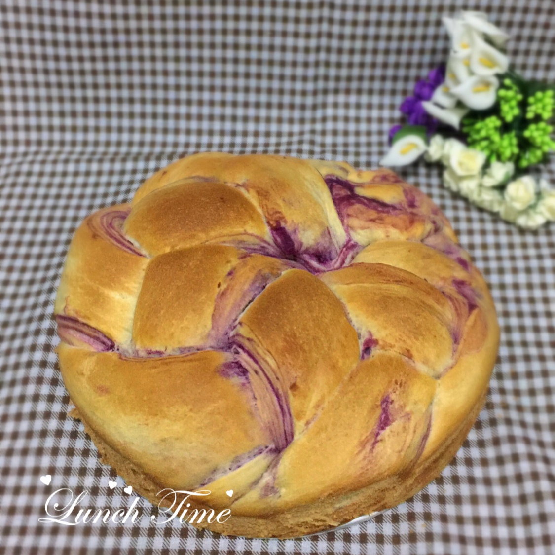 紫薯手撕面包（无需揉出膜）