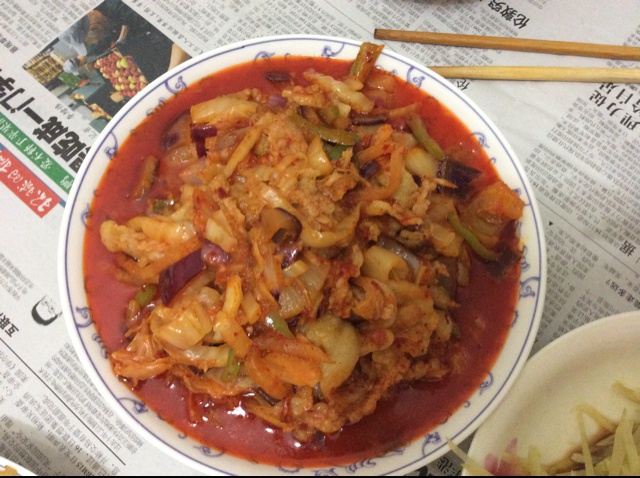 辣白菜五花肉