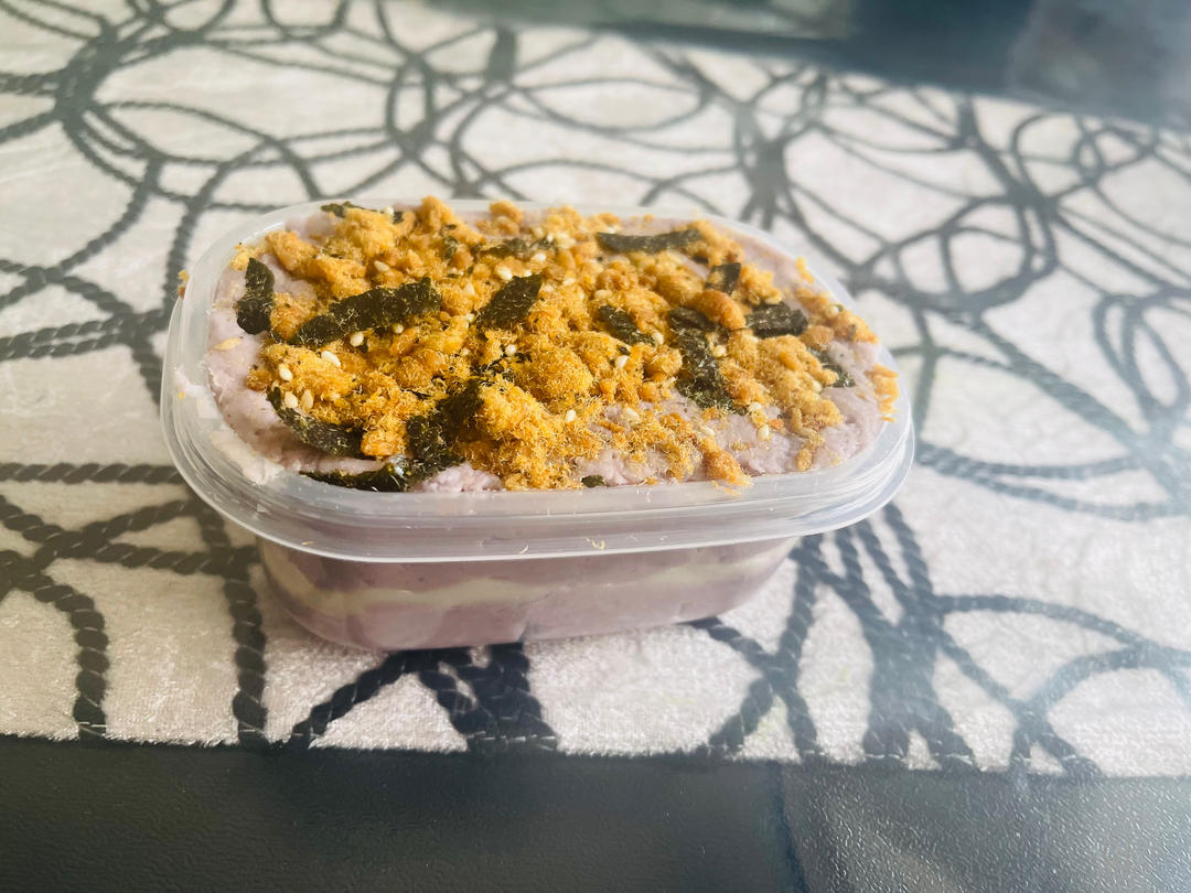 芋泥麻薯肉松蛋糕盒子