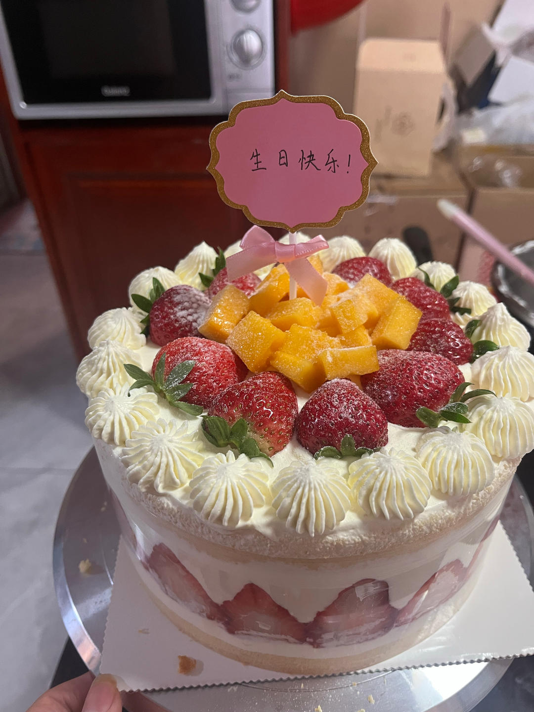 简约8寸草莓🍓生日蛋糕
