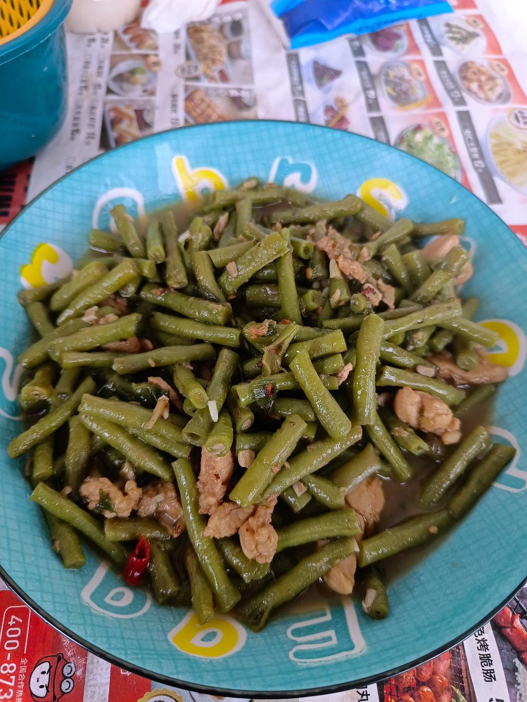 零厨艺的豆角炒肉