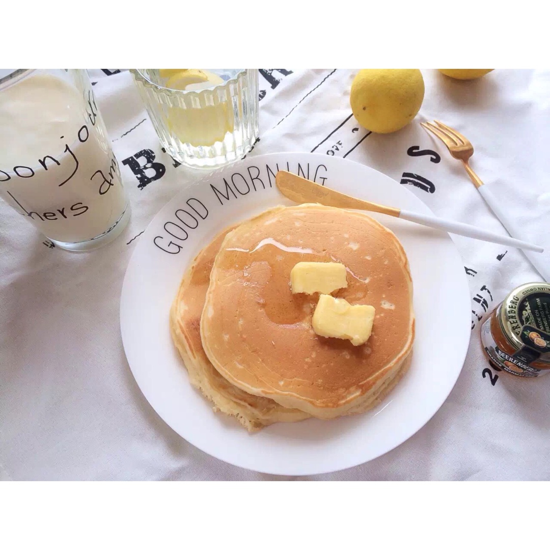 超级简单pancake【无黄油健康版】
