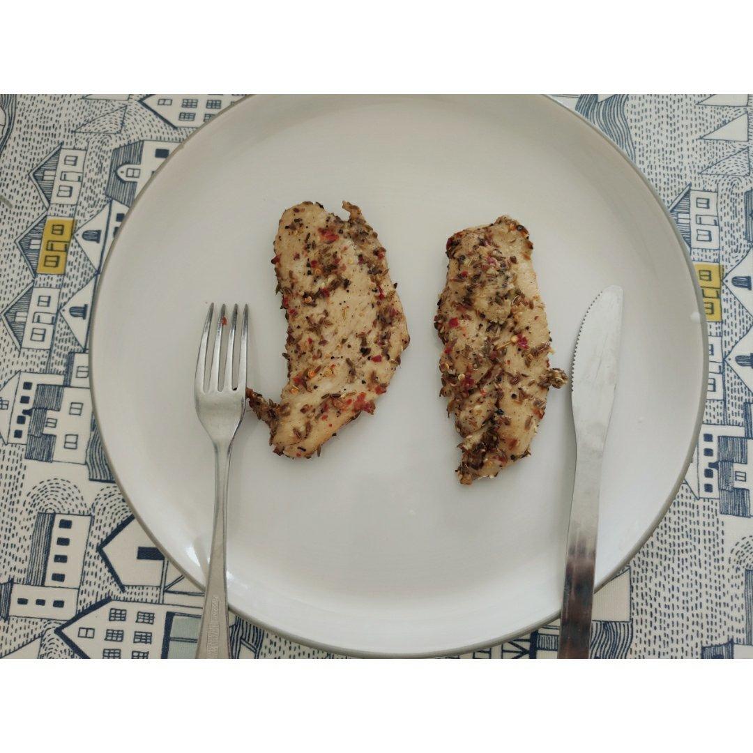 香辣烤鸡排！拯救你减脂吃腻了的鸡胸肉(附无烤箱版)