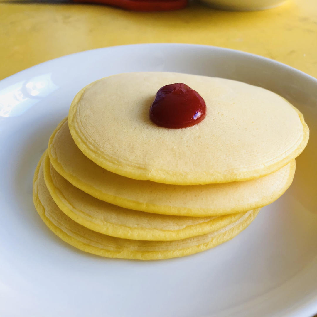 玉米面松饼，早起5分钟搞定，又软又健康