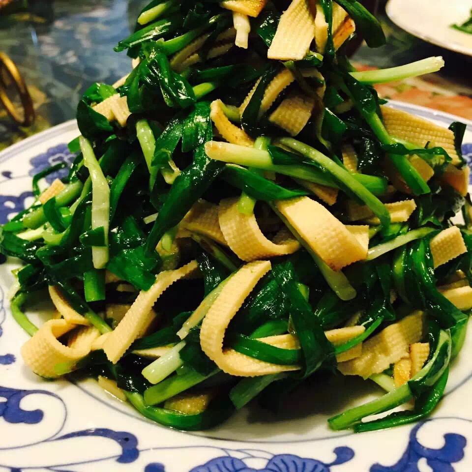 千张丝炒韭菜