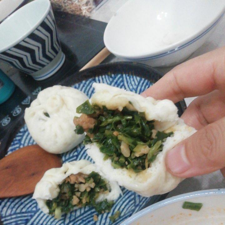 节省一半时间的大包子（另付翠绿菜包子，肉包子，腹黑包子食谱）
