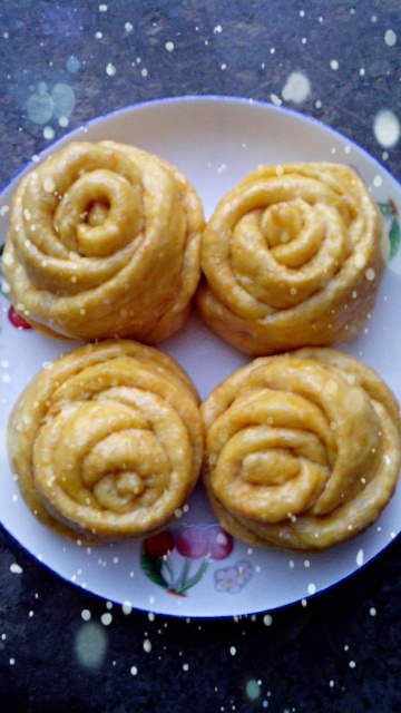 南瓜玫瑰花馒头