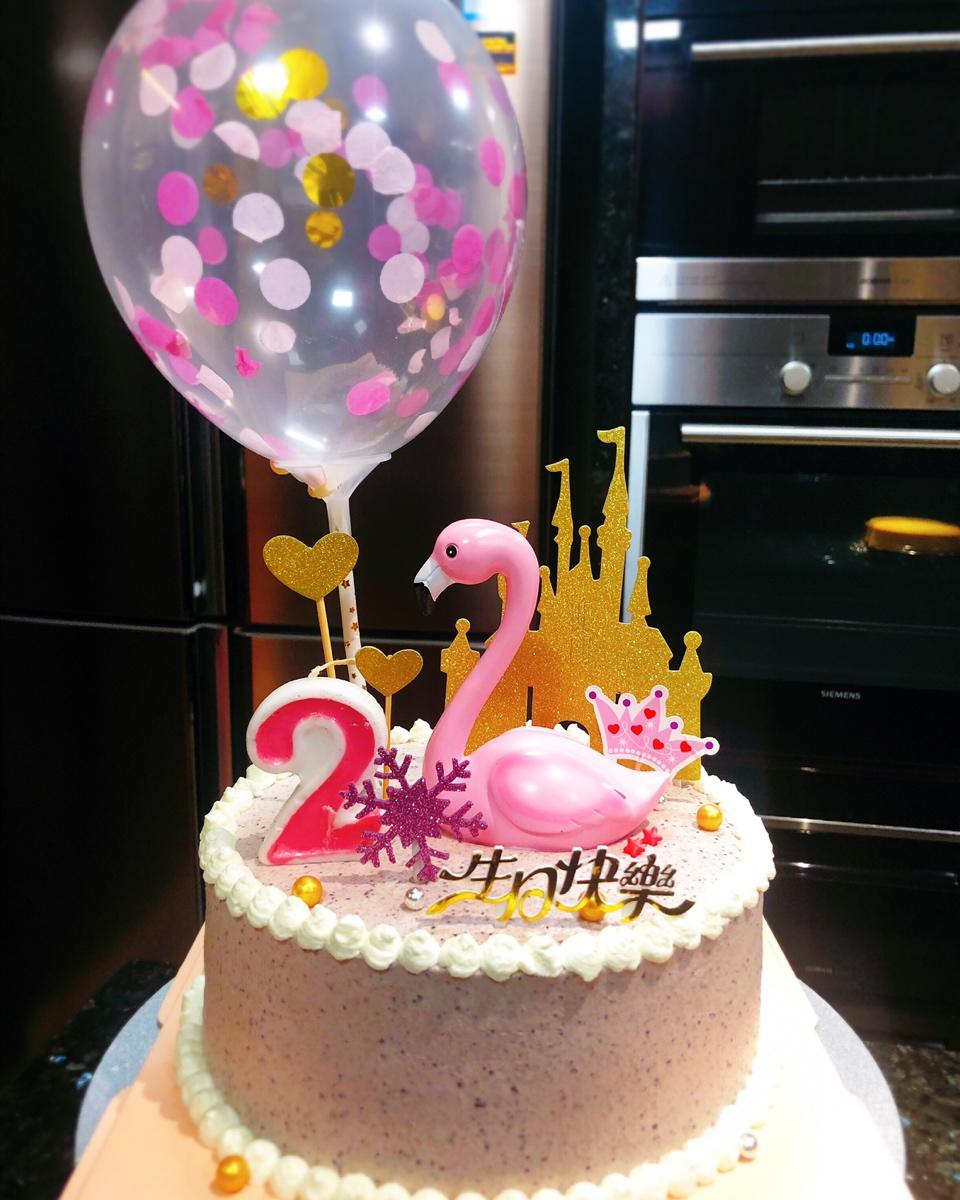 火烈鸟淋面蛋糕