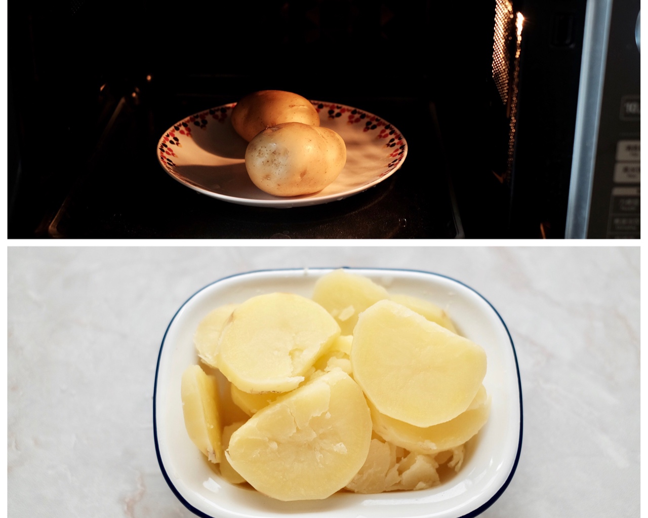 花蛤培根土豆黄油烧——北鼎烤箱食谱的做法 步骤2