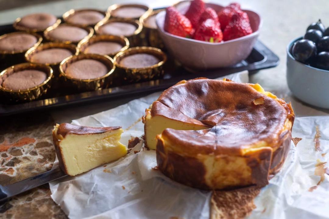 流心抹茶巴斯克芝士蛋糕