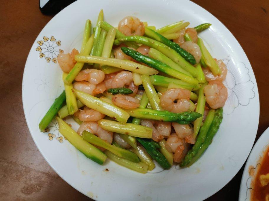 好吃不胖的芦笋虾仁