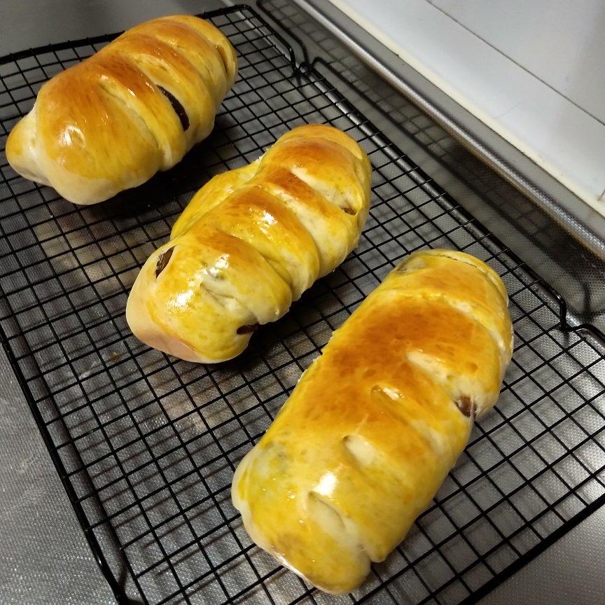 jesse麻爱海淘做的准备好葡萄干一起来做软软——yolk葡萄卷