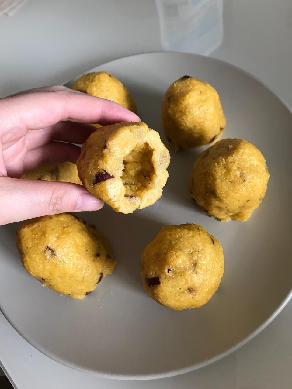 豆渣蜜豆小窝头