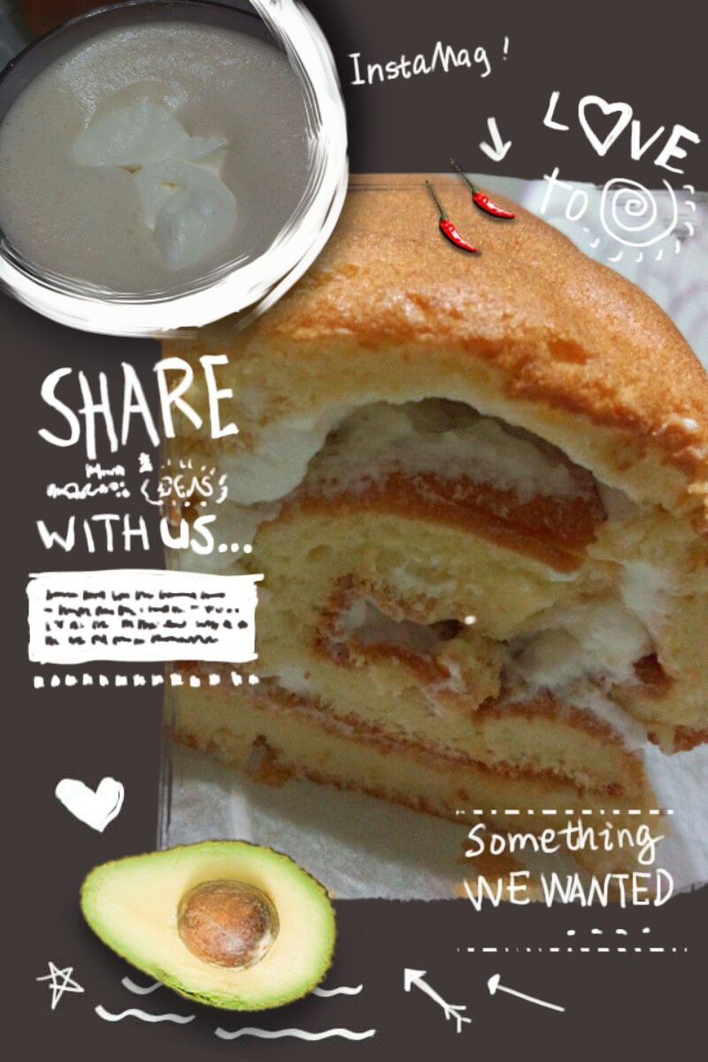 烫面戚风蛋糕卷，平凡，不平淡。