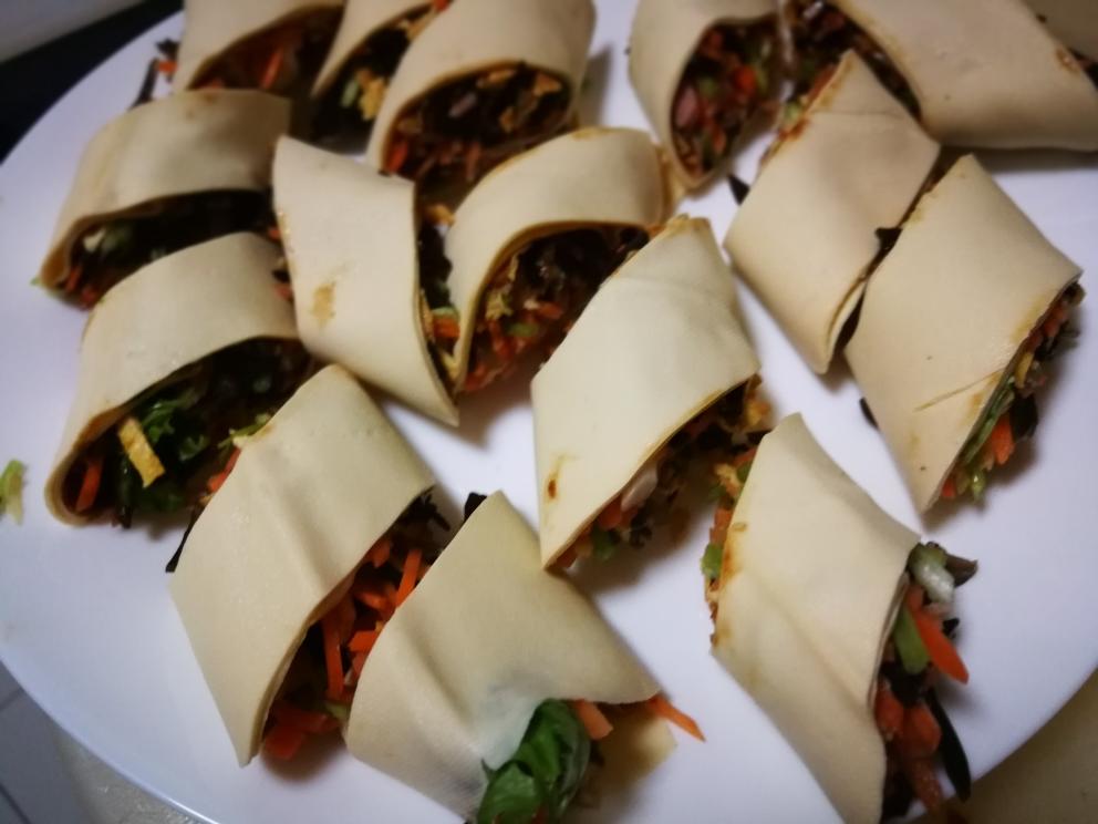 什锦豆皮卷的做法