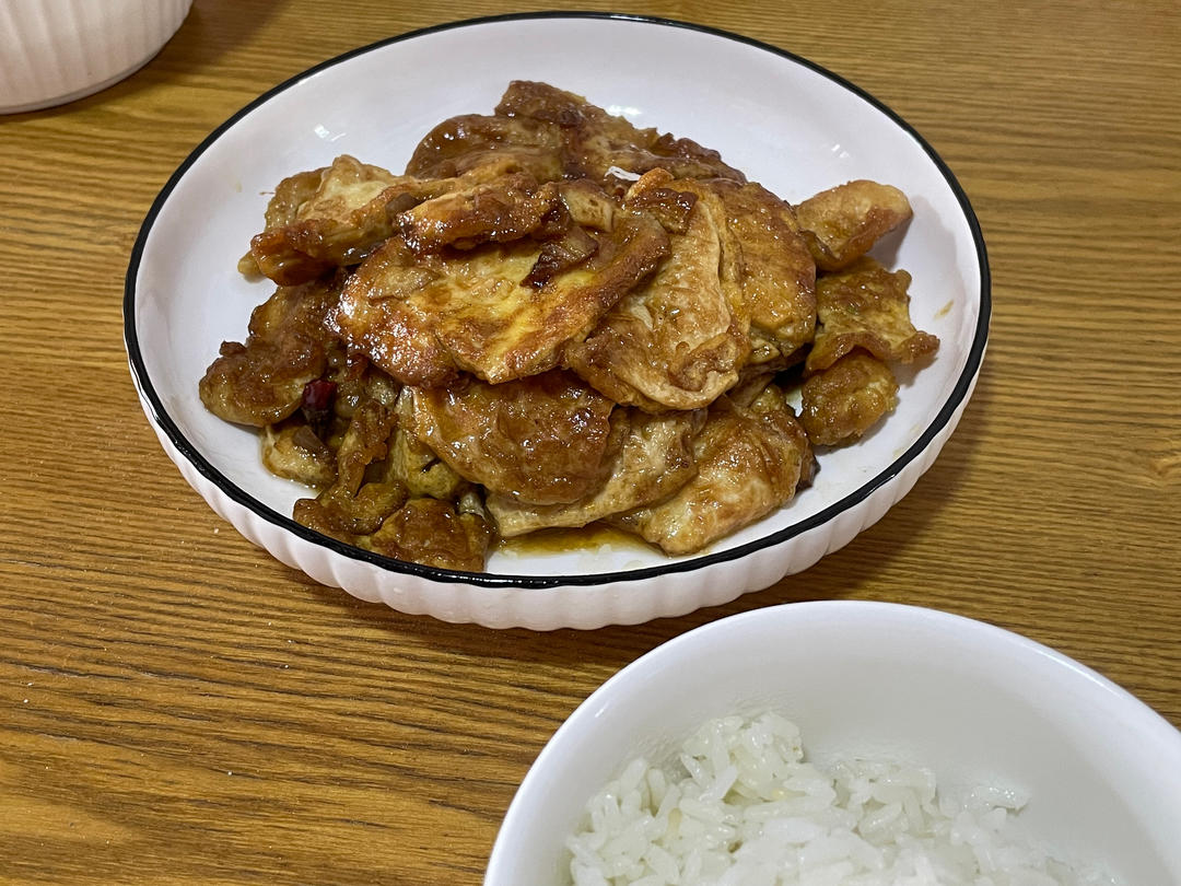 焖煎豆腐