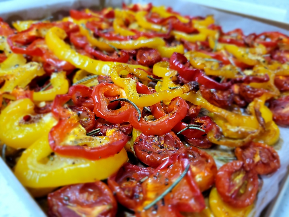 橄榄油渍彩椒小蕃茄的做法 步骤5