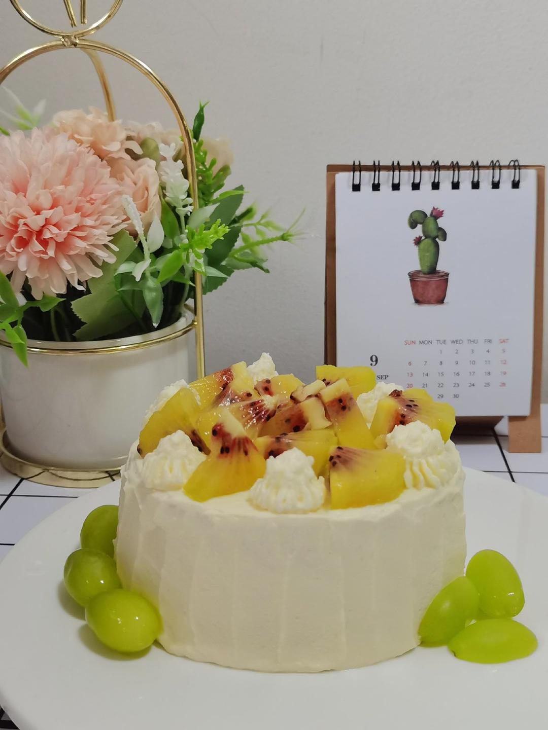 超级简单的味多美同款生日蛋糕（6寸），新手也能高度还原