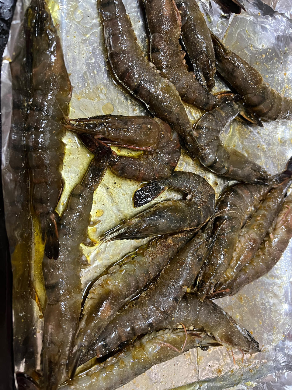 锡纸烤虾（烤箱版）