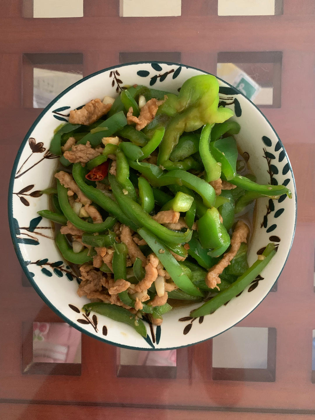 青椒炒肉丝