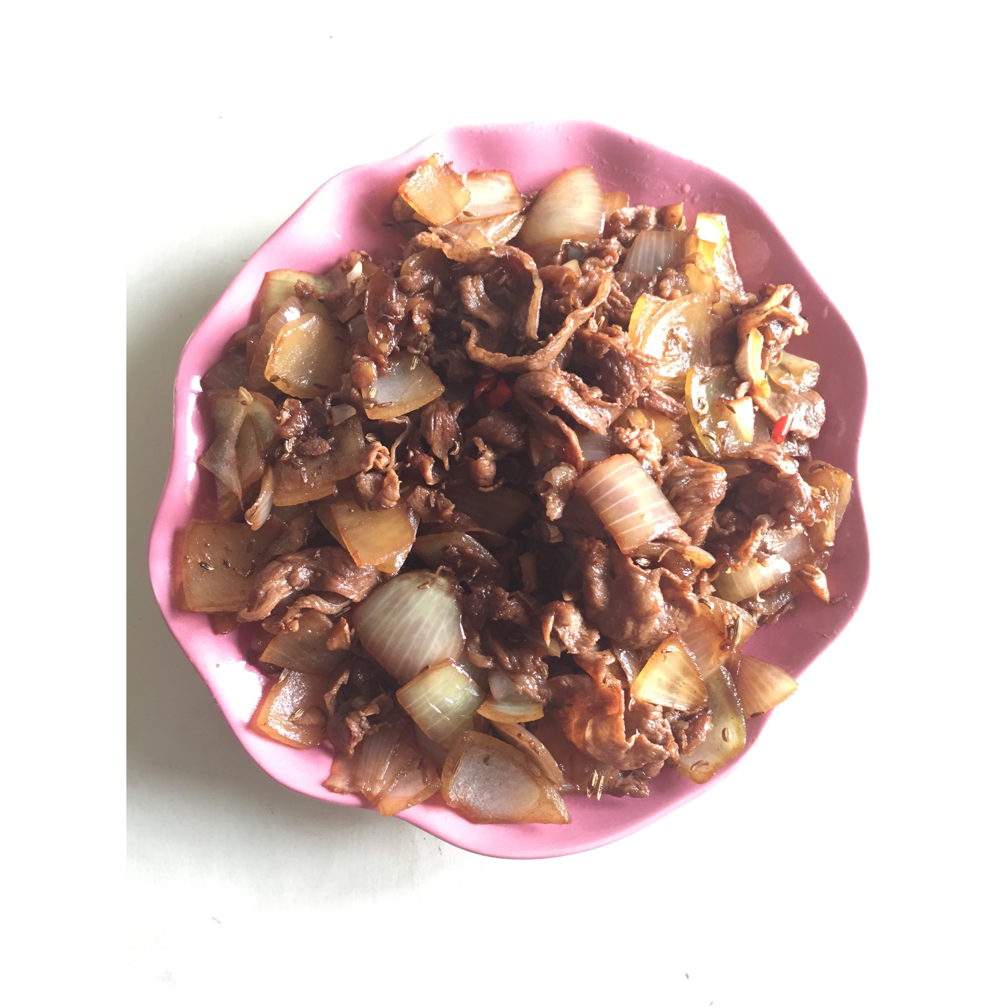 洋葱孜然羊肉片