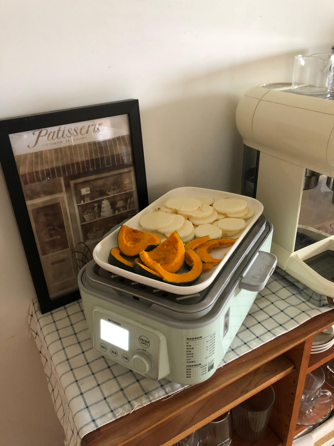 菠菜火腿蒸蛋【10月北鼎蒸炖锅食谱】