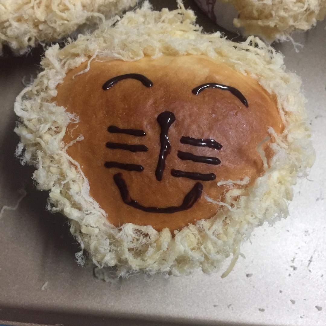 狮子肉松餐包