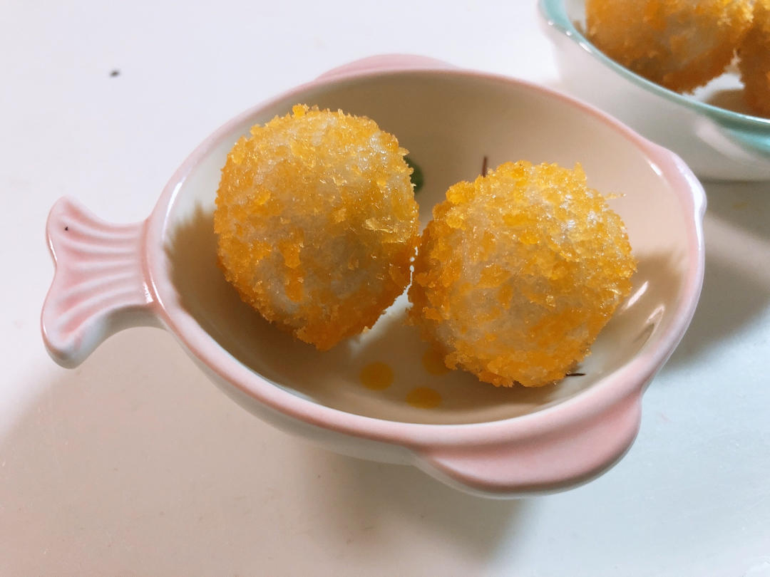 面包糠炸汤圆