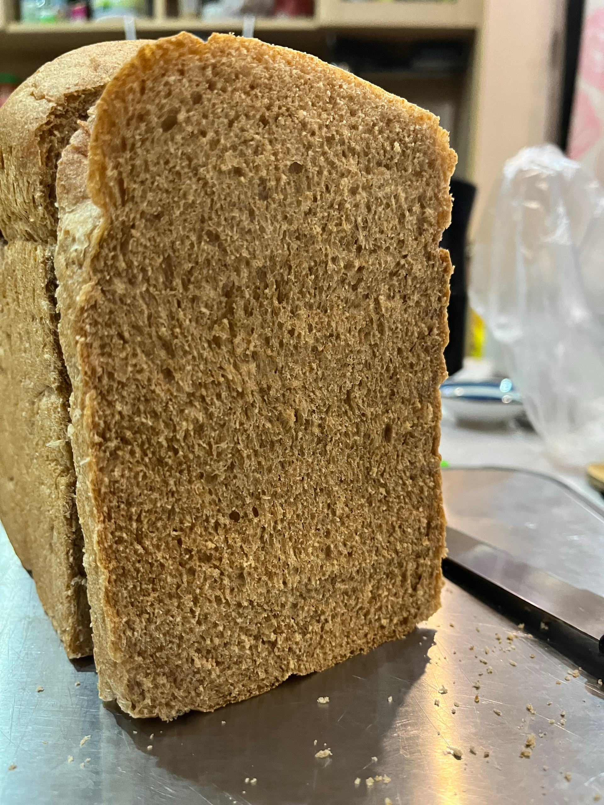 10天还很柔软筋道的百分百100%全麦面包