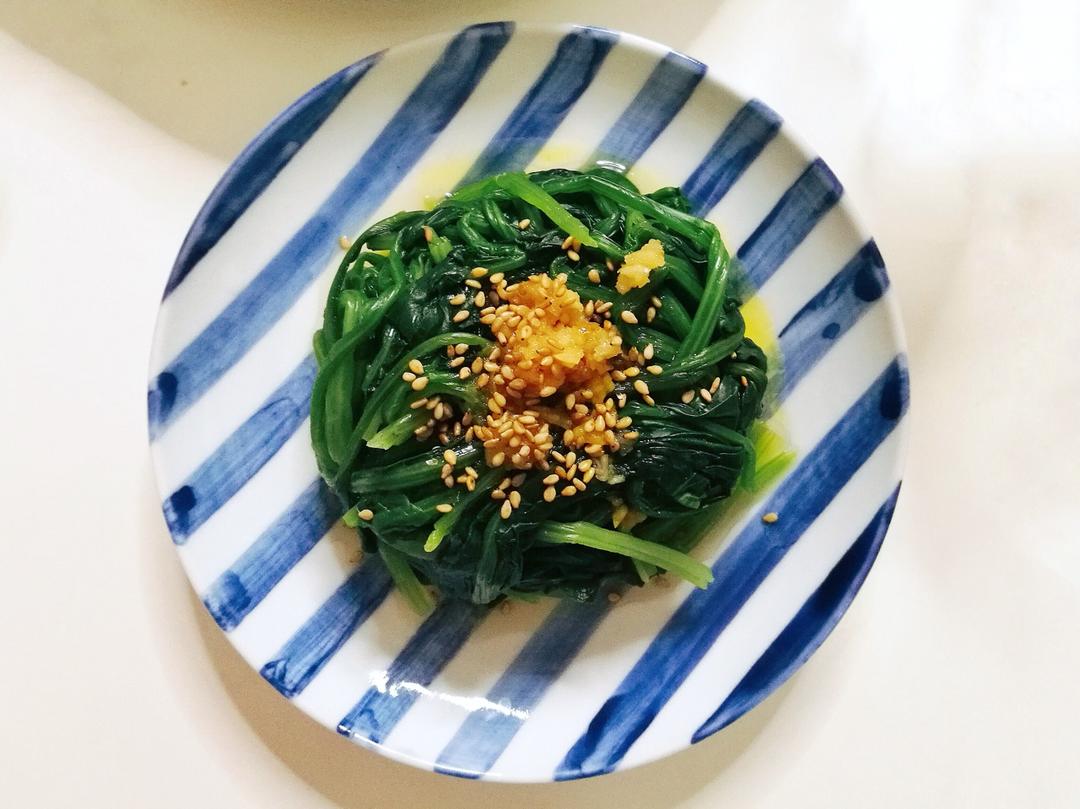 凉拌菠菜 Spinach Salad