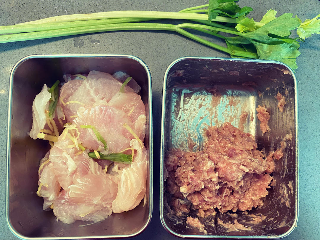 蒸香芹菜肉丸+油泼巴沙鱼【4月北鼎蒸炖锅食谱】