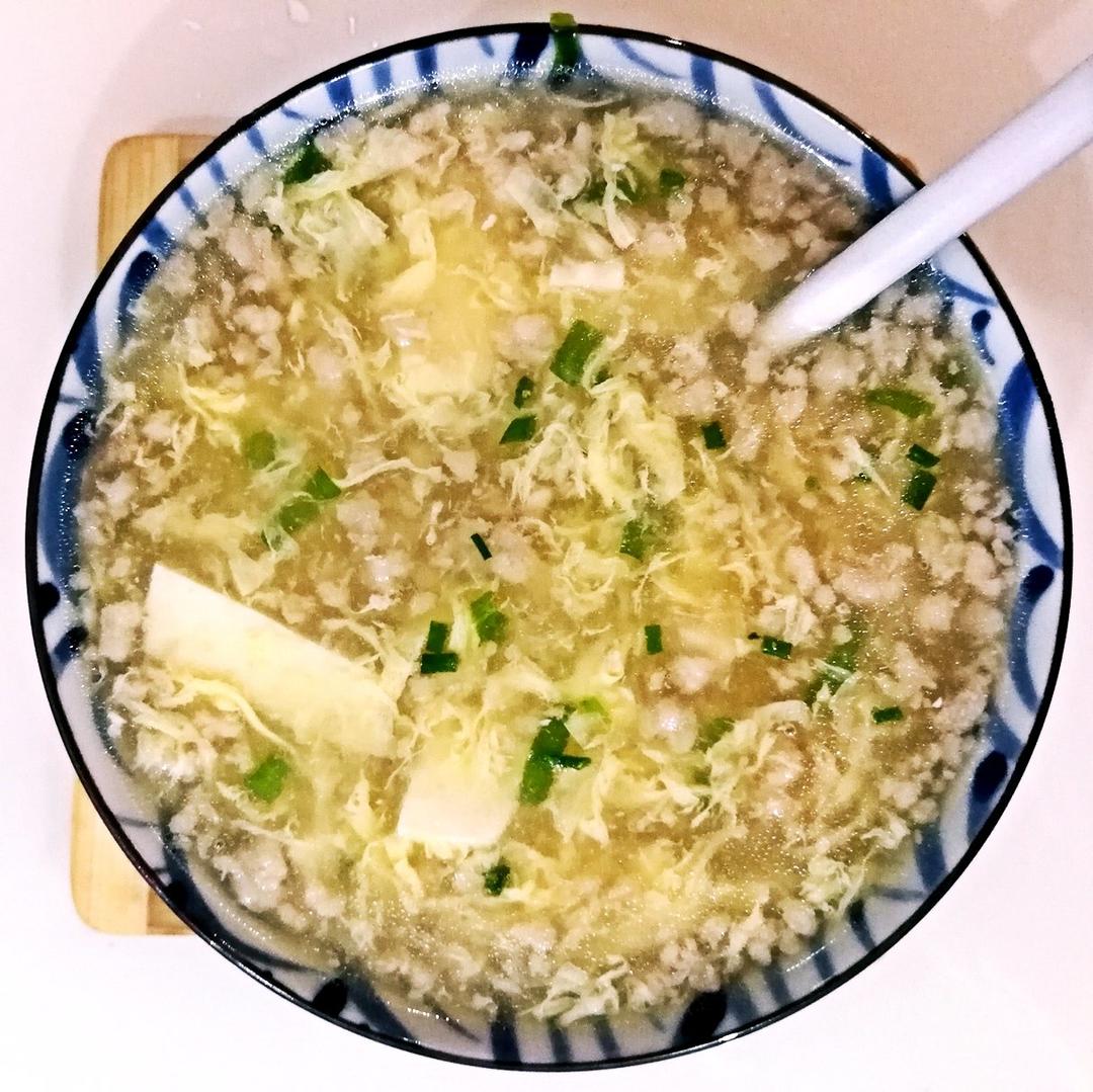 掌勺人l做的肉末豆腐羹