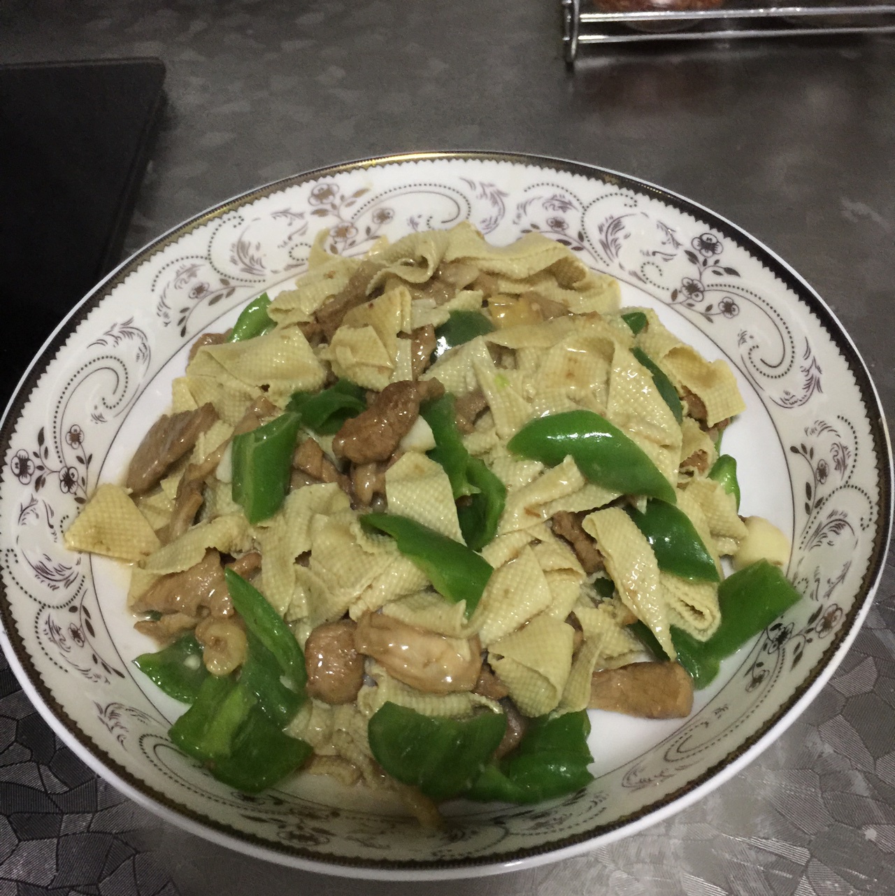 东北尖椒干豆腐