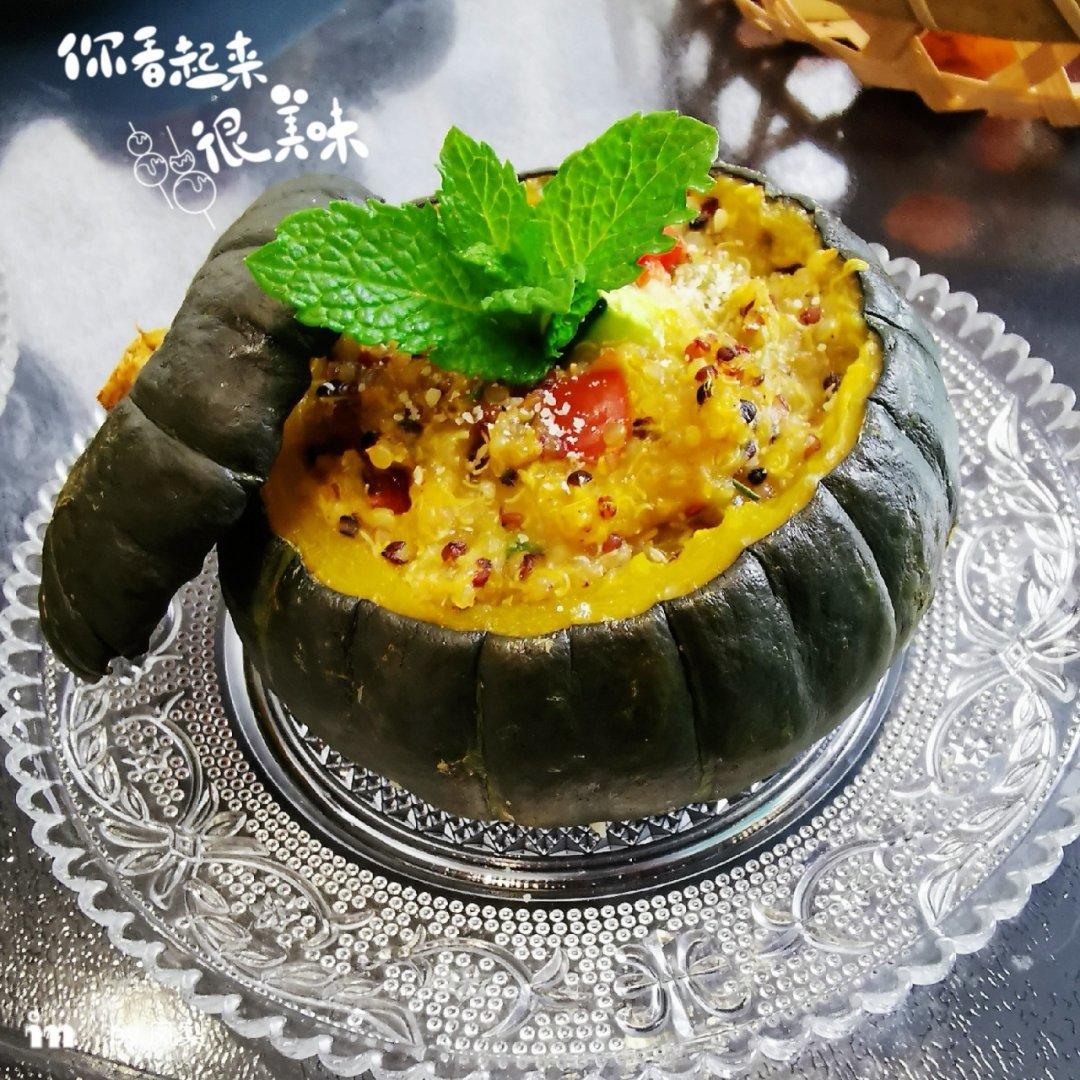 小南瓜盅烤藜麦